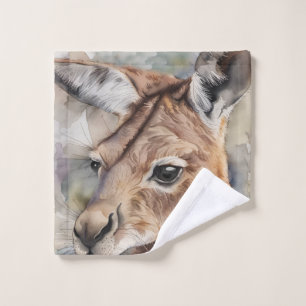 Kangaroo Watercolor Art