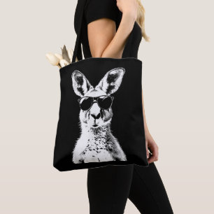 Kangaroo Wearing Sunglasses Funny Animal Australia Tasche