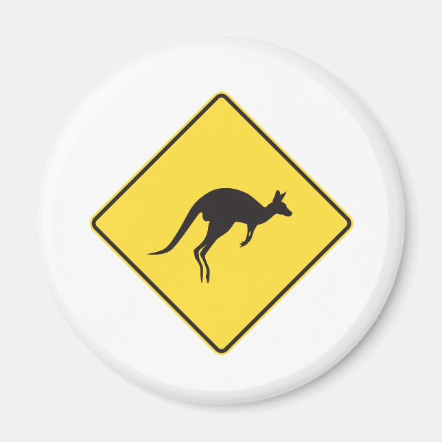 Kangaroo-Zeichen.ai Magnet (Vorne)
