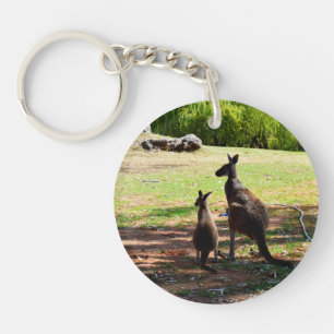 Kangaroos in der Nähe des Flusses, Schlüsselanhänger