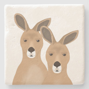 Kangaroos Stone Untersetzer