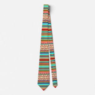 Kangaroos & Stripes Muster + Ihre Ideen Krawatte