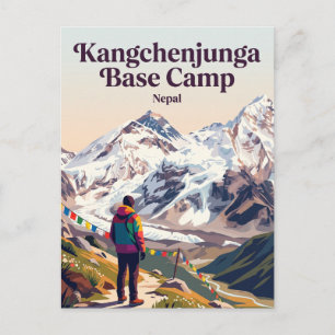 Kangchenjunga-Basislager Nepal Postkarte