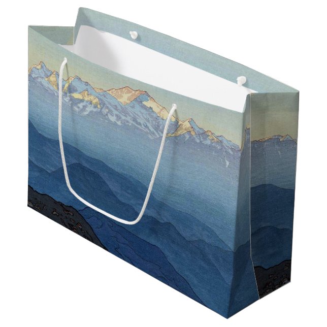 Kangchenjunga, Yoshida, Woodcut Große Geschenktüte (Vorderseite Schrägansicht)