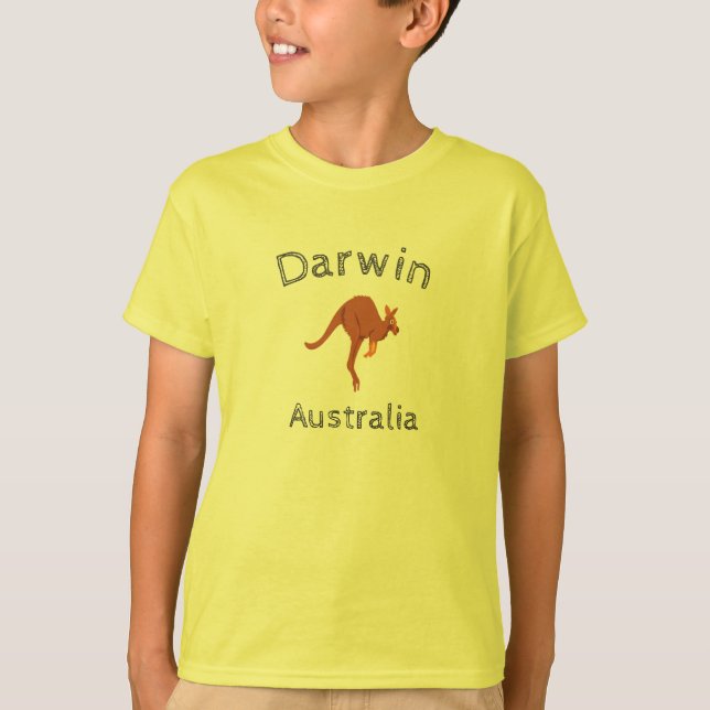 Känguru 4 Darwin Australien T-Shirt (Vorderseite)