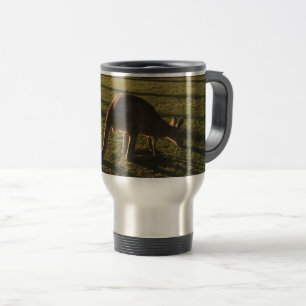 Känguru an der Dämmerungsreise-Tasse Reisebecher
