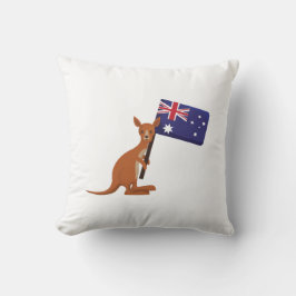 Känguru Australien-Flagge Kissen