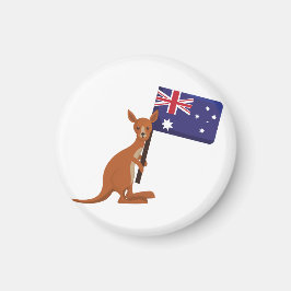 Känguru Australien-Flagge Magnet