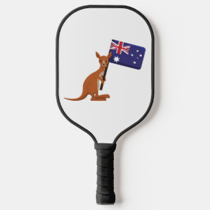 Känguru Australien-Flagge Pickleball Schläger