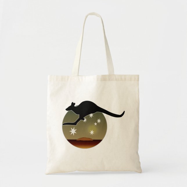 Känguru-australische Ikonen-Taschen-Tasche Tragetasche (Vorne)