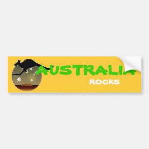 Känguru-australischer Ikonen-Autoaufkleber Autoaufkleber