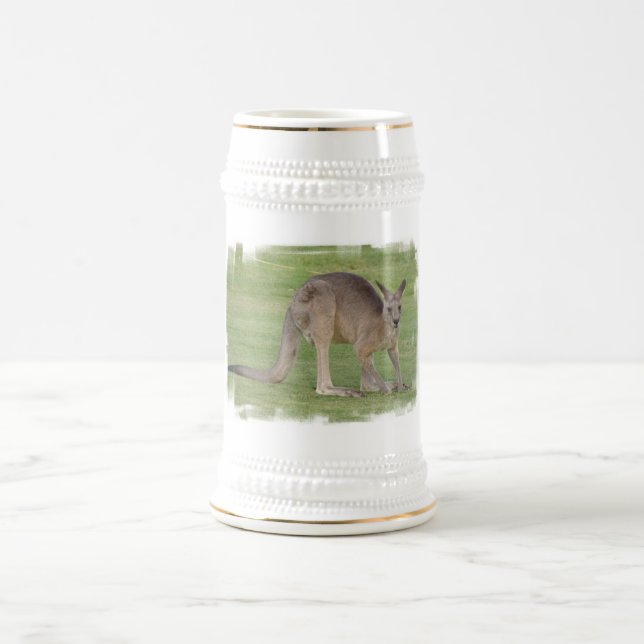Känguru-Bier Stein Bierglas (Mittel)