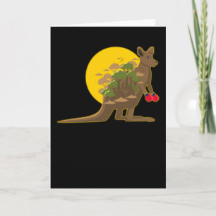 Känguru-Design Kängurus Australien Beuteltier Gesc Karte