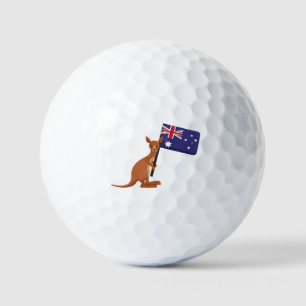 Känguru-Flagge Golfball