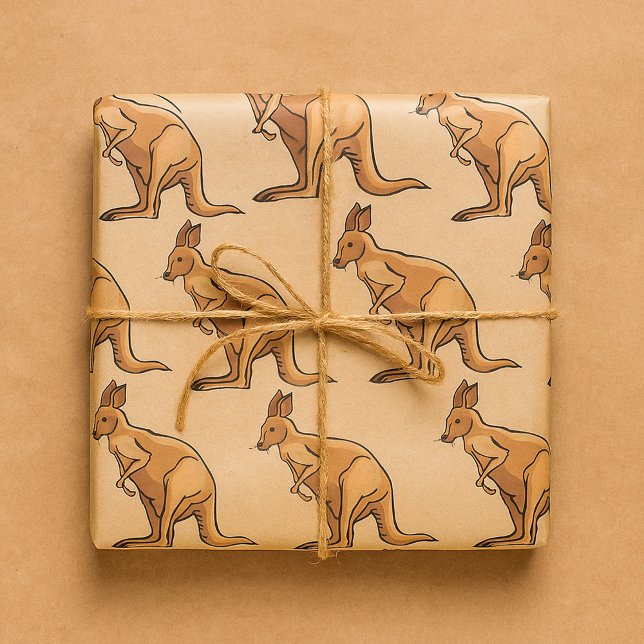 Känguru Geschenkpapier (Von Creator hochgeladen)