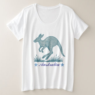 Känguru Große Größe T-Shirt