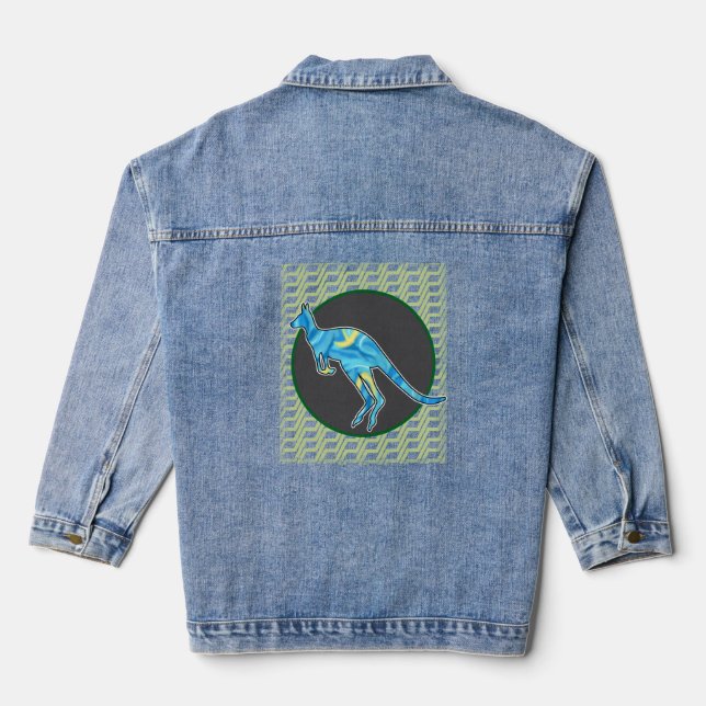 Känguru Jeansjacke (Rückseite)