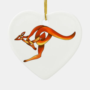 Känguru Keramik Ornament