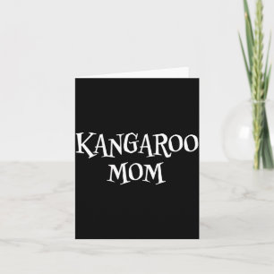 Känguru-Mama Lustig Süße Halloween-Känguru-Liebhab Karte