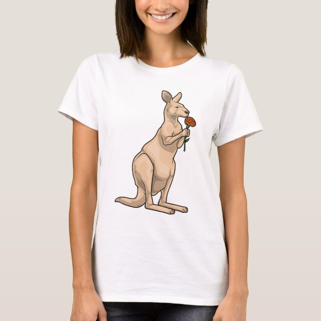 Känguru-Tagetes T-Shirt (Vorderseite)