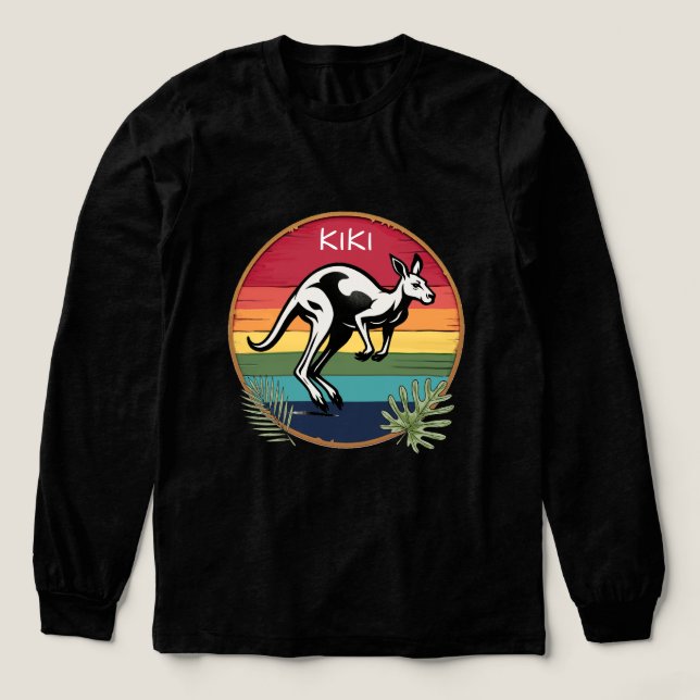 Känguru Tri-Blend Shirt (Design Vorderseite)