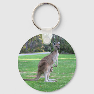 Känguru und Joey Schlüsselanhänger