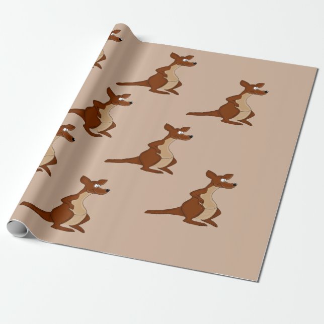 Känguruentwurfs-Packpapier Geschenkpapier (Ungerollt)