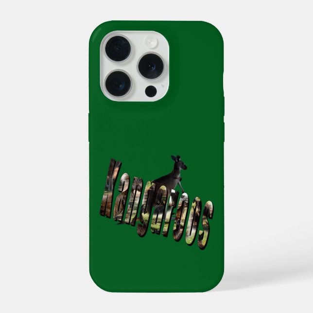 Kängurus Bild Logo, iPhone 15 Pro Hülle (Rückseite)