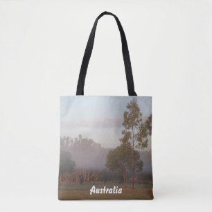 Kängurus in der Nebeltotentasche Tasche