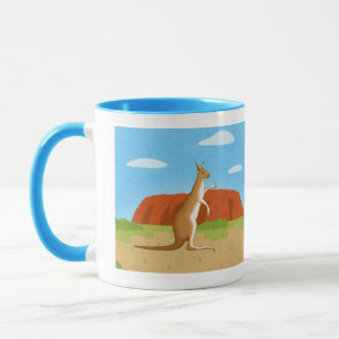 Kängurus-Tasse im Wald  Tasse