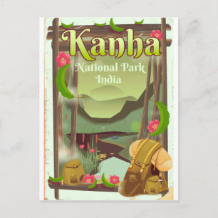 Kanha National Park Indien Postkarte