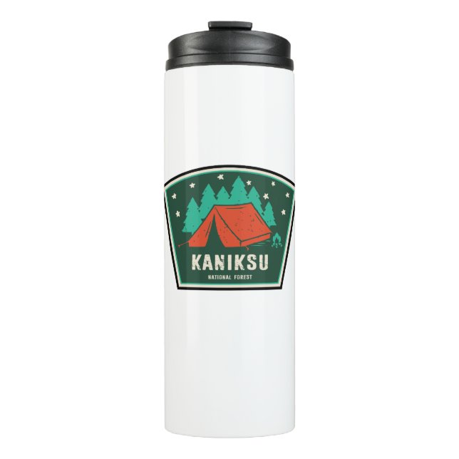 Kaniksu National Forest Idaho Camping Thermosbecher (Vorderseite)