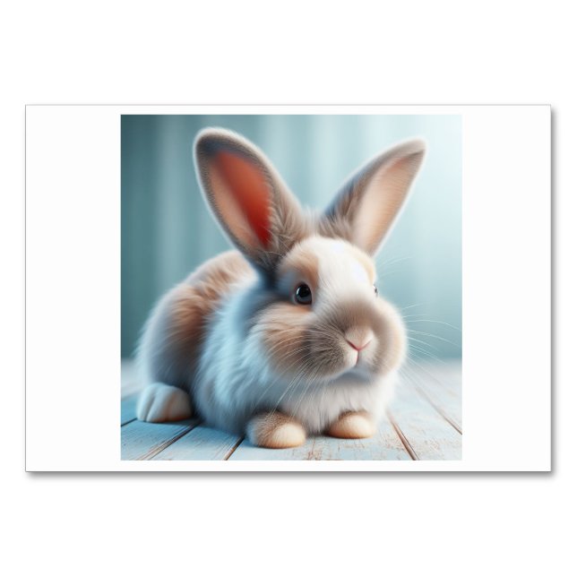 Kaninchen (兎 / う さ ぎ) - japanische Flash Cards Tischnummer (Vorderseite)