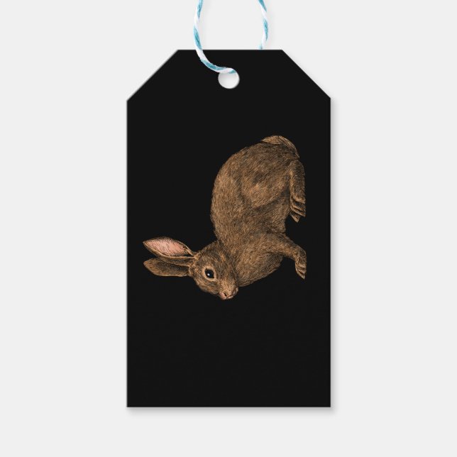 Kaninchen 2 geschenkanhänger (Vorderseite)