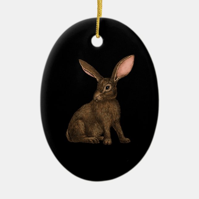 Kaninchen 4 keramik ornament (Vorne)