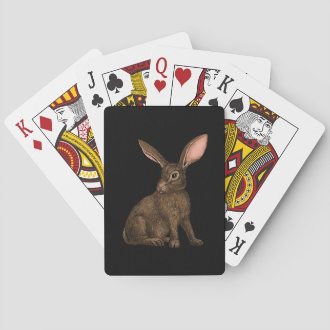Kaninchen 4 spielkarten (Rückseite)