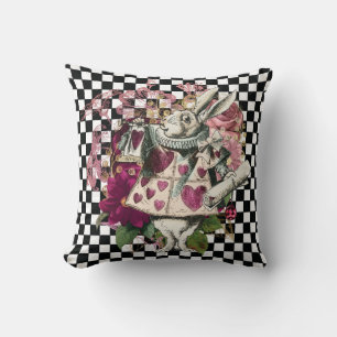 Kaninchen-Alice im Wunderland Elegant Kissen