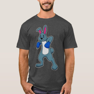 Kaninchen als Boxer mit Boxhandschuhen T-Shirt