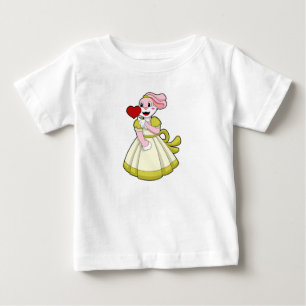 Kaninchen als Braut mit Hochzeitskleid.PNG Baby T-shirt