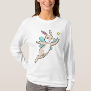 Kaninchen als Fee mit Zauberstab T-Shirt