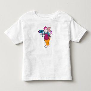Kaninchen als Friseur mit Fön und Kamin Kleinkind T-shirt