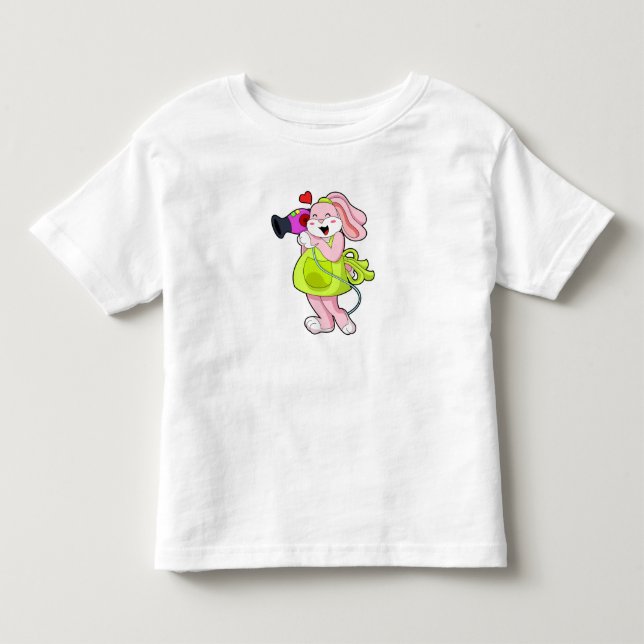 Kaninchen als Frisör Kleinkind T-shirt (Vorderseite)