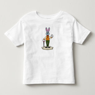 Kaninchen als Gentleman mit Cane Kleinkind T-shirt