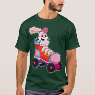 Kaninchen als Inline-Skater mit Inline-Skaten T-Shirt