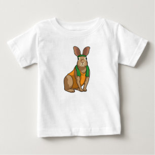 Kaninchen als Runner mit Handtuch Baby T-shirt