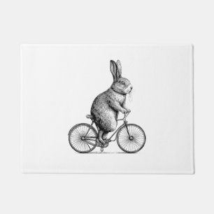Kaninchen auf dem Bike Bunny Bicycle Men W Fußmatte
