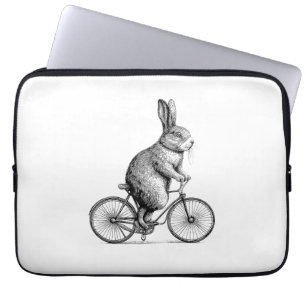 Kaninchen auf dem Bike Bunny Bicycle Men W Laptopschutzhülle
