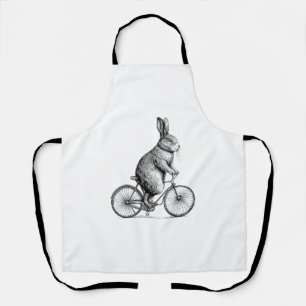 Kaninchen auf dem Bike Bunny Bicycle Men W Schürze
