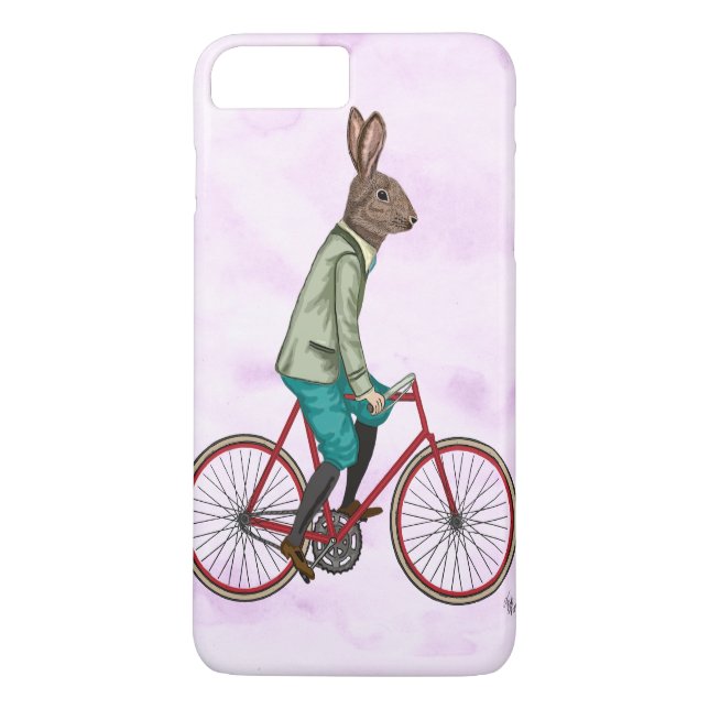 Kaninchen auf dem Fahrrad 3 Case-Mate iPhone Hülle (Rückseite)