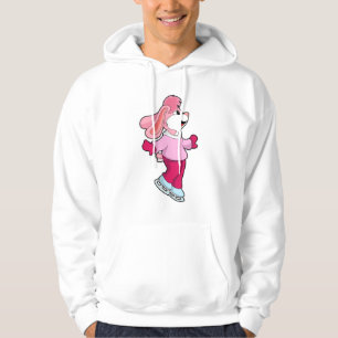 Kaninchen auf Ice-Skaten mit Ice-Skaten Hoodie